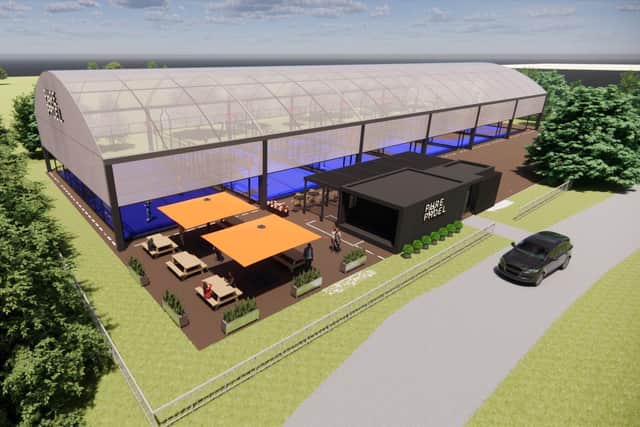 CAD of Pure Padel Lightwater in Surrey