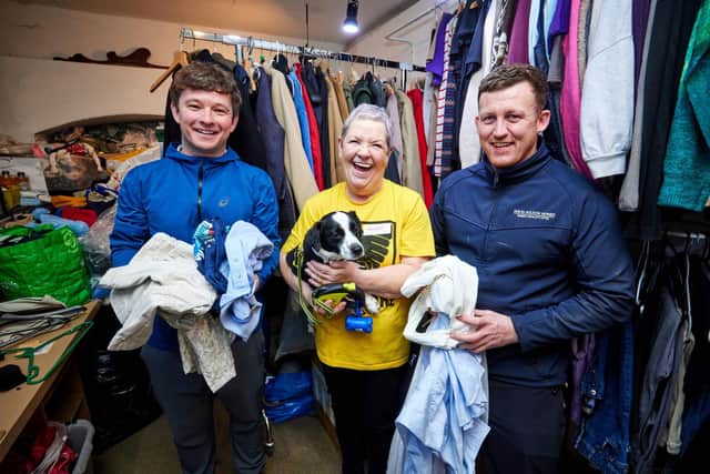 Janet Davis with Andy and Paul from David Wilson Homes