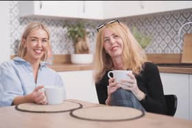 Emma (left) and Tracey (right) from Manchester starred in TakingCare's Have The Talk campaign