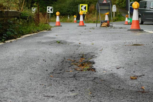 The Gillott Hey landslip on Snake Pass.
