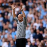 Pep Guardiola, Manager of Manchester City. (Photo by Laurence Griffiths/Getty Images)