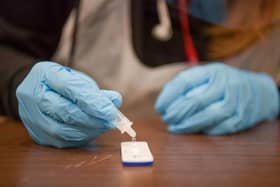 A generic image showing Covid testing. Photo by Finnbarr Webster/Getty Images