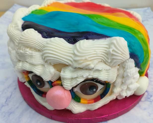 The traditional image of Father Christmas gets treated to a sweet colourful makeover