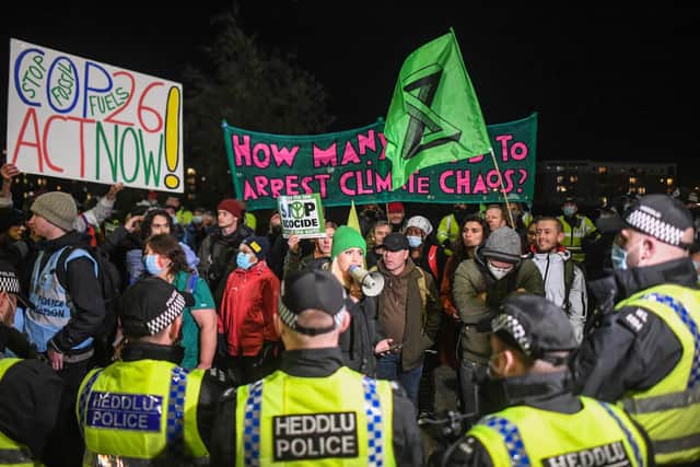 The remarkably low arrest rate during COP26 demonstrations in Glasgow reflects well on both the police and the protesters (Picture: Peter Summers/Getty Images)