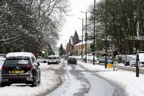 Snowy weather in Greater Manchester 2024
