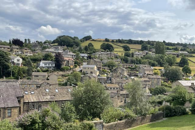 A view over Holmfirth from Victoria Park

