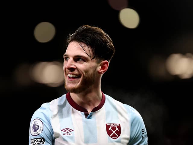 Declan Rice has expressed his desire to win trophies before his retires from playing. Credit: Getty. 