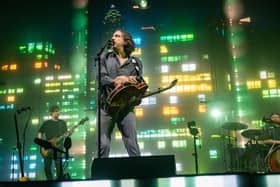 Snow Patrol on stage at the bp pulse LIVE Arena in Birmingham on Sunday, February 17. Photo by David Jackson.