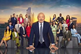 Lord Alan Sugar with the the contestants on this series of The Apprentice.