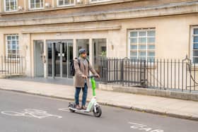 An upgraded Lime e-scooter