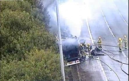 Fire crews working at the scene this morning (Friday, July 29)