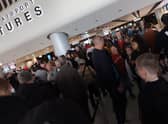 Queues at Manchester Airport previously 