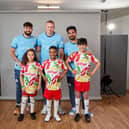 Football players from EFL Clubs and Manchester City stunned young fans in a surprise reveal at a photoshoot for Kellogg's brand new football shirt – launching the return of its Football Camps for kids aged 5–15 this summer, in partnership with the EFL, Manchester City, Celtic, and Rangers.