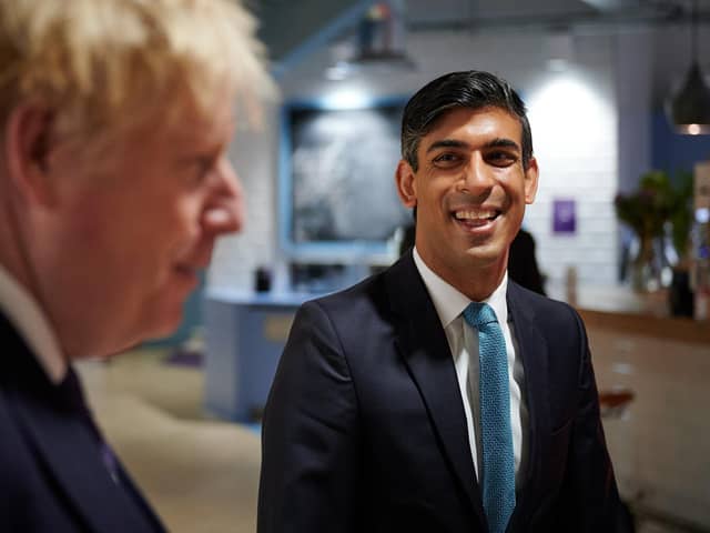 Rishi Sunak and Boris Johnson 