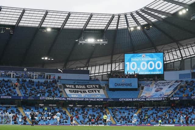 Ten thousand supporters attended City’s last game of 2020/21. Credit: Getty.