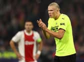 Erling Haaland of Borussia Dortmund. (Photo by Dean Mouhtaropoulos/Getty Images)