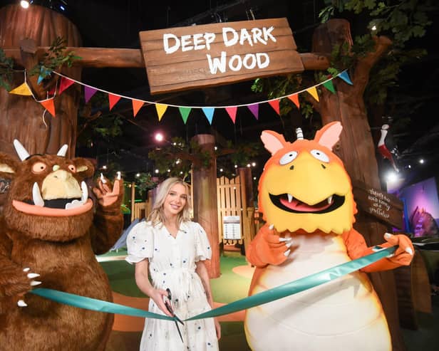 Helen Flanagan opens the new Gruffalo & Friends Clubhouse on Blackpool Promenade
