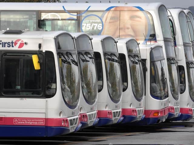 <p>First buses. Photo: Chris Lawton </p>