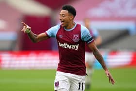Jesse Lingard in action for West Ham. 