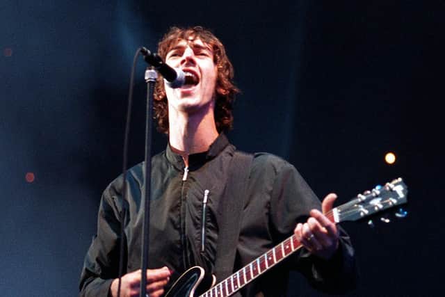 Richard Ashcroft live in front of a home crowd with The Verve at Haigh Hall in Wigan in 1998