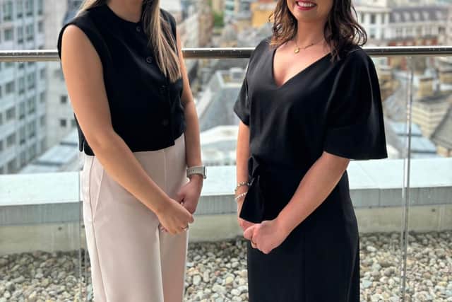 Faith Bardsley (left) and Claudia Nash (right) have been promoted and appointed to client service advisors at Aon in Manchester.