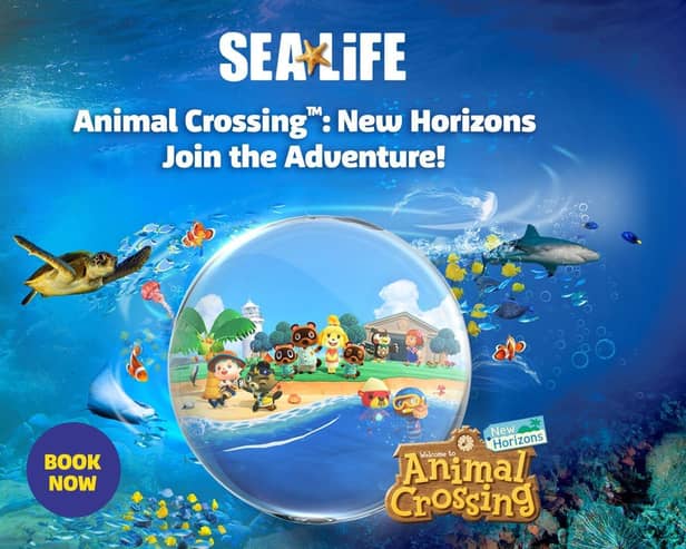 The life simulation game Animal Crossing: New Horizons is teaming up with SEA LIFE UK for a new live, interactive experience that kicks off at SEA LIFE Manchester on 8th February