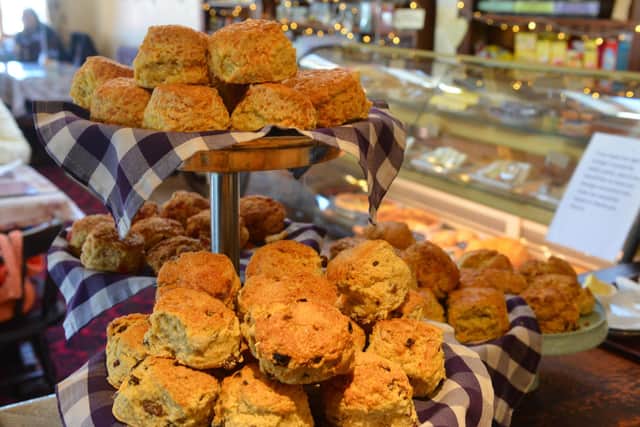 Scones are a popular feature on the menu