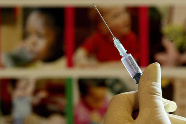 A nurse handles a syringe at a medical centre in Ashford, Kent, similar to those which will be used for a new combined jab for babies. The vaccination will protect children against Diptheria, Tetanus, Whooping Cough, Hib and Polio and will be administered to babies over two-months-old later this year. Plans for a shake-up of the vaccine regime for babies are being formally unveiled by senior health officials today. But health campaigners and politicians have warned the Government that it risks a repeat of the MMR controversy unless more reassurances are given about the safety of a new five-in-one immunisation jab. The Government's plans for a combined vaccination emerged over the weekend, when the Department of Health also confirmed that mercury is to be removed from the whooping cough vaccine. 10/09/04: There is no evidence to support a link between the controversial MMR jab and the development of autism in children, researchers said Friday September 10, 2004. Concern about a reported link between the triple vaccine and the disorder has led to a drop in the number of parents getting their children vaccinated against measles, mumps and rubella in the UK.   *07/12/04: Immunisation against infectious disease has saved more lives than any other public health intervention in Irish history, apart from providing clean water, it is claimed. Minister of State Tim O'Malley urged parents to ensure their children were protected against infectious diseases. 