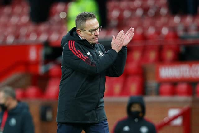 Manchester United boss Ralf Rangnick (Photo by Alex Livesey/Getty Images)