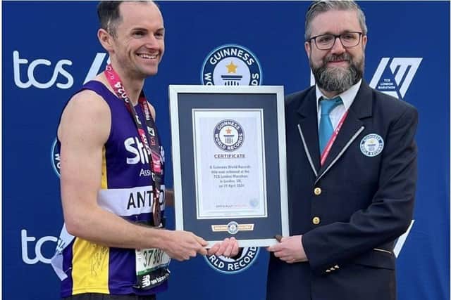 Para-Athlete Anthony Bryan Receives his Certificate