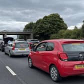 The M6 was gridlocked at the weekend 