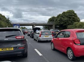 The M6 was gridlocked at the weekend 