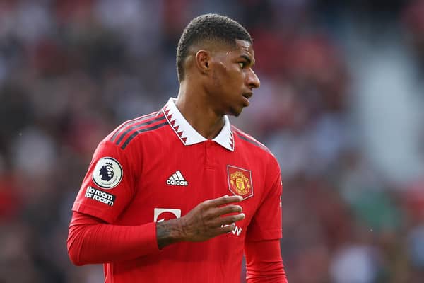Marcus Rashford of Manchester United is in New York with teammate Tyrell Malacia (Picture: Matt McNulty/Getty Images)