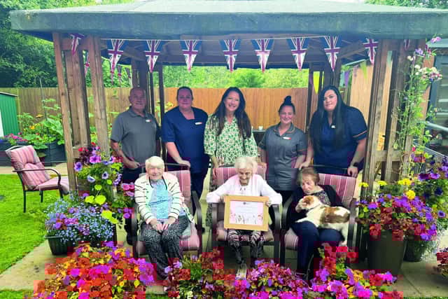 Rachel de Thame, staff and residents at Appleton Lodge Care Home - overall winners