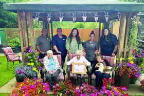 Rachel de Thame, staff and residents at Appleton Lodge Care Home - overall winners