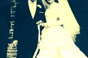 Residents Fred and Joyce Heywood from HC-One’s Meadow Bank House Care Home on their wedding day