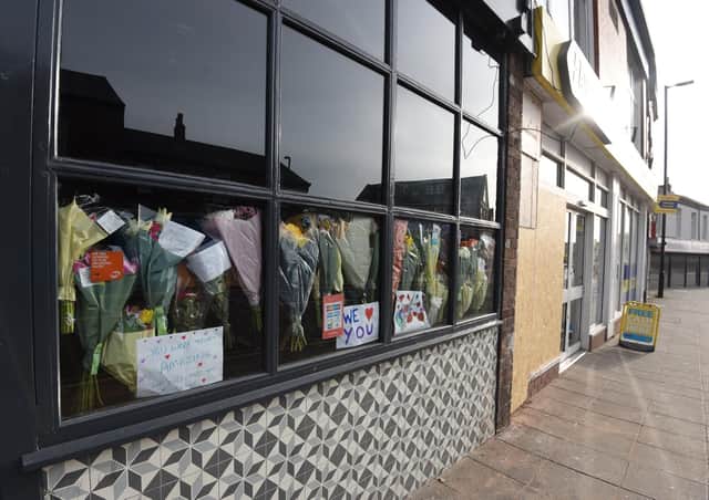 Flowers in the window at Fifteens
