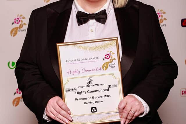2024 Enterprise Vision Awards Highly Commended Inspirational Woman Francesca Barker-Mills of Coming