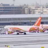 Snowploughs clearing snow at Manchester Airport. Picture by Martin Rickett. Credit: PA Wire/PA Images