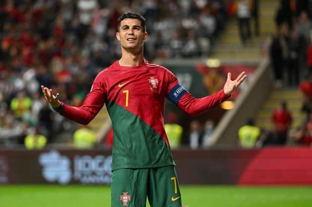 <p>Portugal international Cristiano Ronaldo</p>