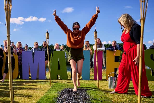 Fire walk at Womanifest 2024