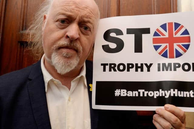 Stars including Bill Bailey (pictured) are backing calls for the ban to be enacted quickly - Animal News Agency