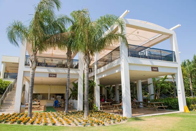 The main restaurant with the ice cream and Turkish pancake parlours below