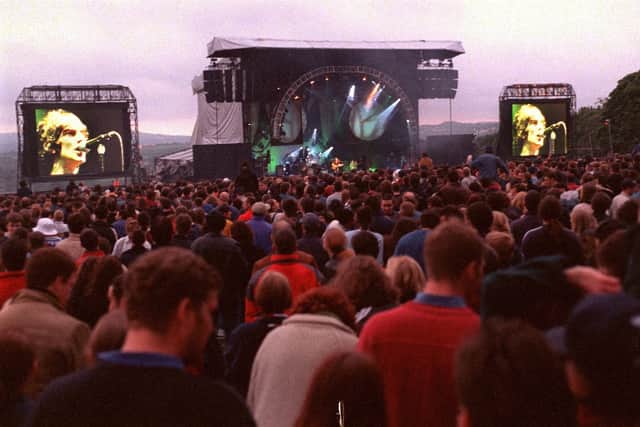Thousands of people saw The Verve perform at Haigh Hall in 1998

