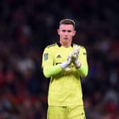 Manchester United's Dean Henderson has been heavily-linked with a move away from Old Trafford this summer. Credit: Getty. 