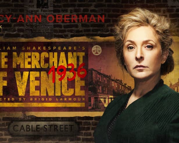 Tracy-Ann Oberman in The Merchant of Venice 1936