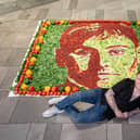 Nathan Wyburn creates Tom Daley salad portrait
