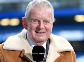 Pictured is former Sheffield Morning Telegraph reporter and retired BBC Match of the Day football commentator John Motson who has died aged 77. Courtesy of PA Images/PA Wire.