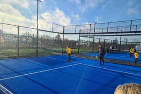 Children participating in a padel coaching session at Soul Padel Stockport
