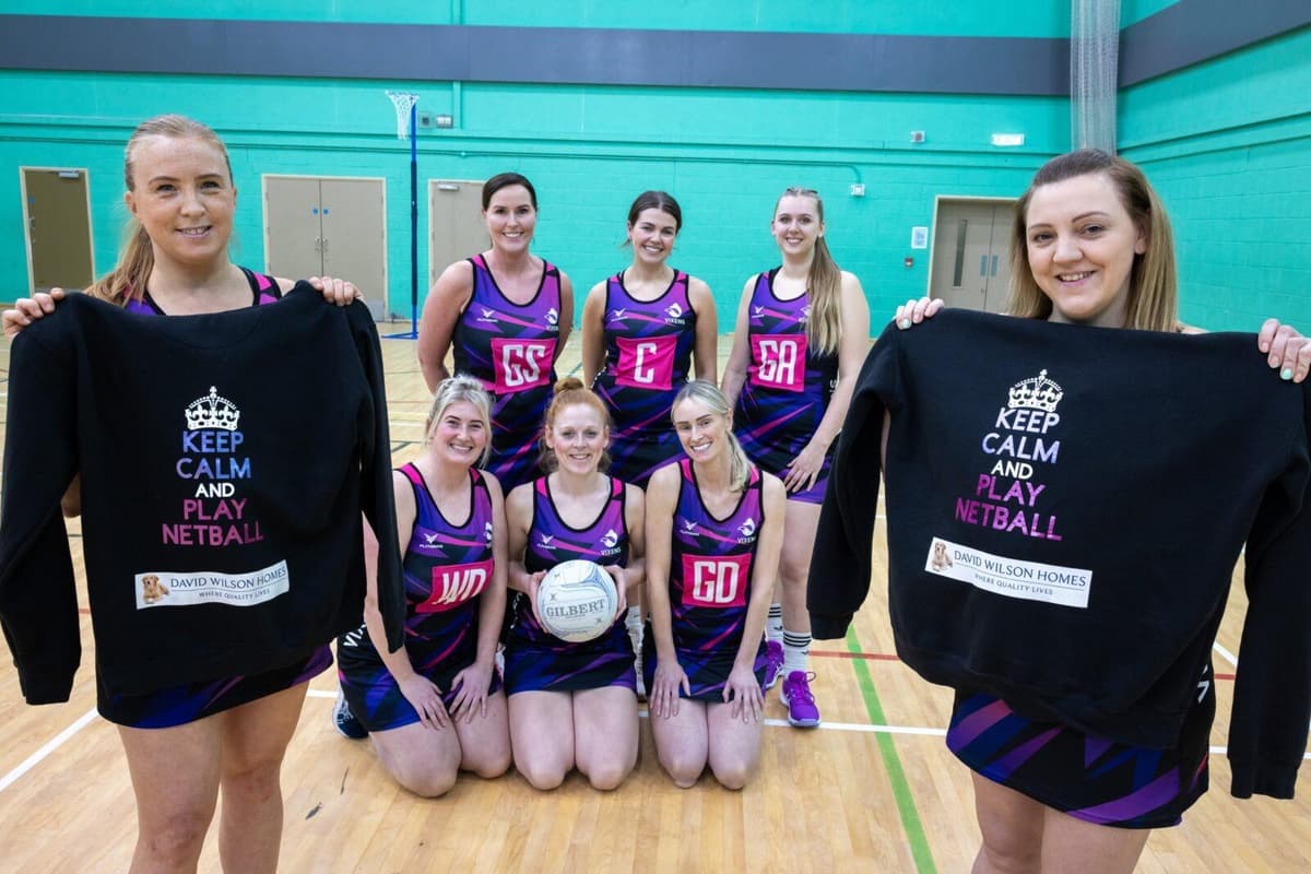 Neets Manchester Manchester netball team net sponsorship from homebuilder
